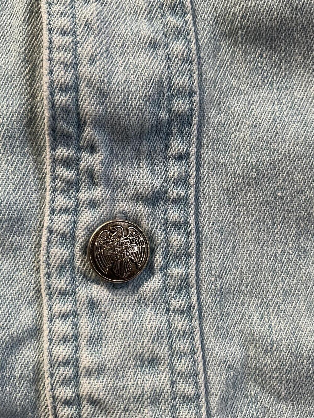 Harley-Davidson Men's Denim Sleeveless Blowout Shirt Vest - XXL - Picture 2 of 5